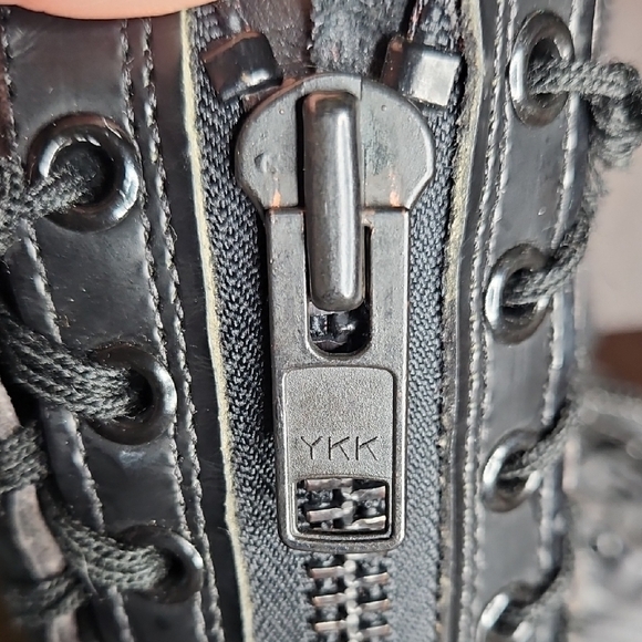 Vintage 1996 Biltrite Flight Aviator Combat Zip Lace Up Boots Size 10D - Picture 10 of 15